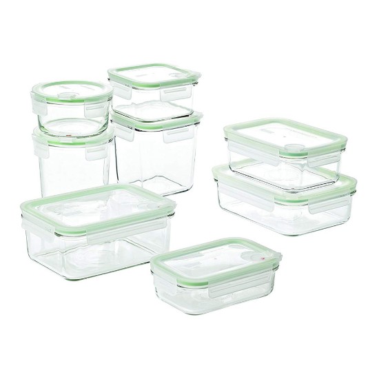 Conjunto de recipientes de alimentos de 8 peças, vidro - Glasslock