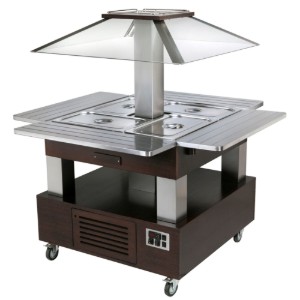 Kalte Buffetbar, SBC 40 F Wenghe, 144,4 x 144,5 - Marke Roller Grill