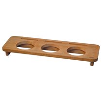 Wooden stand for 3 mini-saucepans, diameter 10 cm - LAVA brand