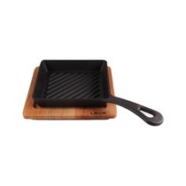 Grill pan set with serving support - LAVA