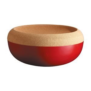 Storage bowl, ceramic, 36cm/6.5L, Burgundy - Emile Henry