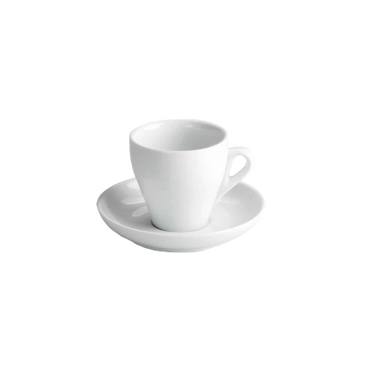 Чаша за кафе с чинийка, порцелан, 75 мл, "Roma" - Viejo Valle