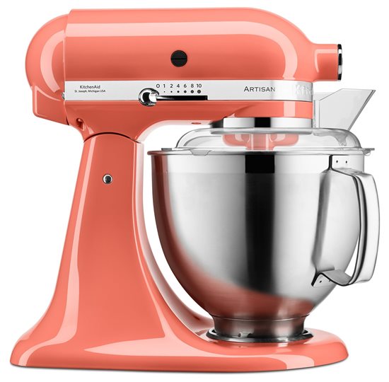 Samostojeći mikser s nagibnom glavom, 4,8 L, model 185, Artisan, Coral - KitchenAid