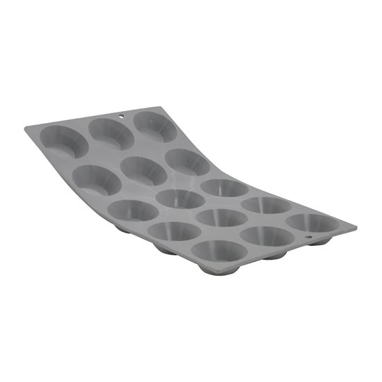 Mini-tart mold, silicone, 15 cavities, 30 x 17.6 cm - de Buyer