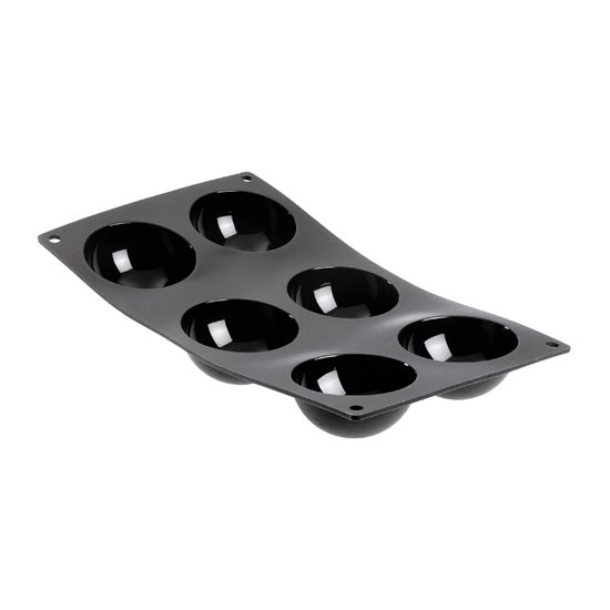 Molde de silicone com 6 hemisférios, 30 x 17,5 cm - marca "de Buyer"