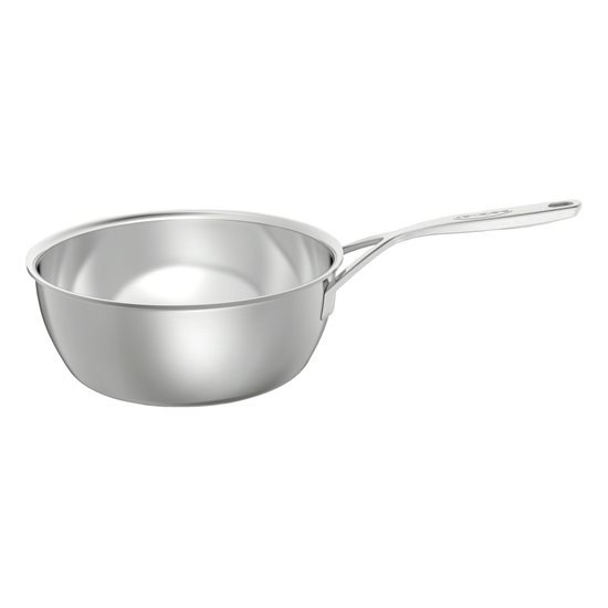 Conical saucepan for cooking saute, 24 cm/3.3 l, Intense range, stainless steel - Demeyere
