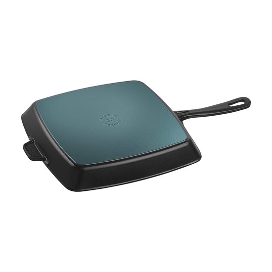 Square grill pan, cast iron, 30cm, Black - Staub