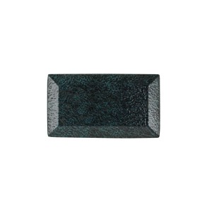 Travessa de porcelana, 13 x 23 cm, "Ethos Moss" - Porland