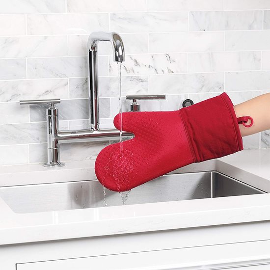 Silicone kitchen mitt, Red - OXO