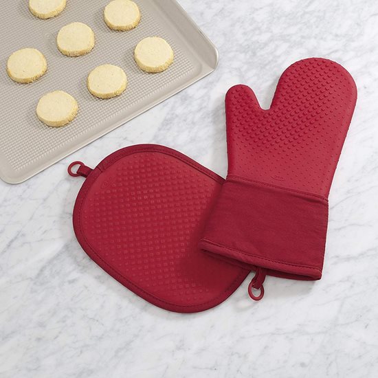 Silicone kitchen mitt, Red - OXO