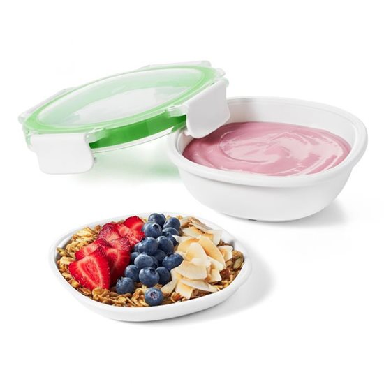 Kompartimentierter Lebensmittelbehälter zum Frühstück, 15,2 x 15,2 x 6,3 cm - OXO