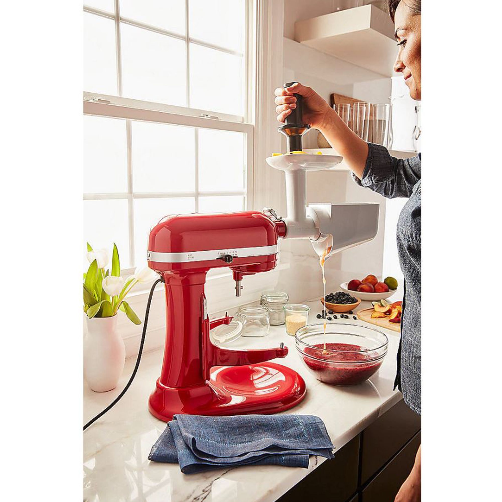 Meat grinder attachment for stand mixer 5KSMFGCA, with cookie press  attachment, KitchenAid 