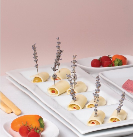 Platter "Gastronomi" chun appetizers 40 x 14 cm a sheirbheáil - Porland 