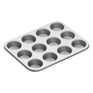 Tray for muffins, 35 x 27 cm, steel - Kitchen Craft