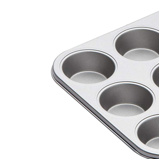 Tray for muffins, 35 x 27 cm, steel - Kitchen Craft