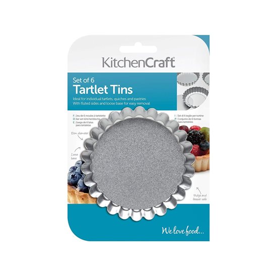 Set of 6 mini-tartlet tins - Kitchen Craft