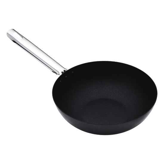 Poêle wok, 24 cm, acier au carbone - par Kitchen Craft