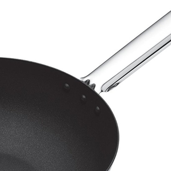 Wok pan, 24 cm, azzar tal-karbonju - minn Kitchen Craft