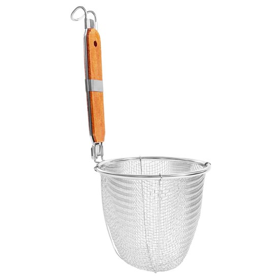 Noodle straining basket, with wooden handle 14.5 cm - Zokura