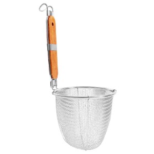 Noodle zeefmand, met houten handvat 14,5 cm - Zokura