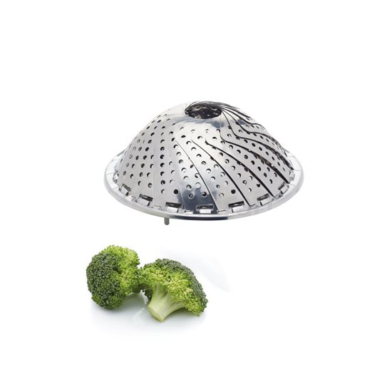 Podesiva košara za kuhanje na pari, 23 cm, nehrđajući čelik - by Kitchen Craft