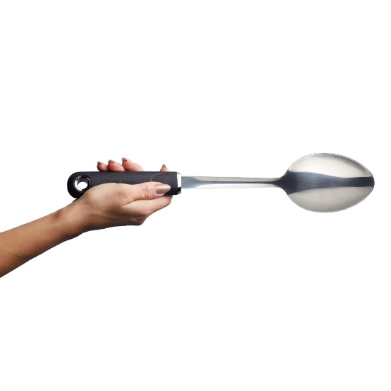 spúnóg cócaireachta cruach dhosmálta 33.5 cm - ag Kitchen Craft