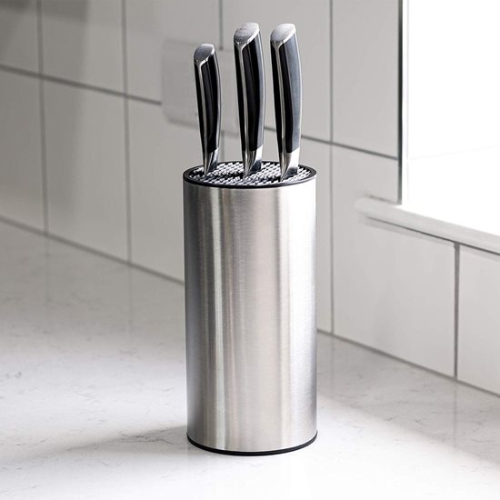 "Rockingham Forge" stainless steel knife block - Grunwerg