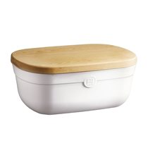 Bread box, ceramic, 35.5x24.5cm, Chalk - Emile Henry