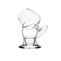 Holder with cognac glass, 350 ml, made from glass - by Kitchen Craft