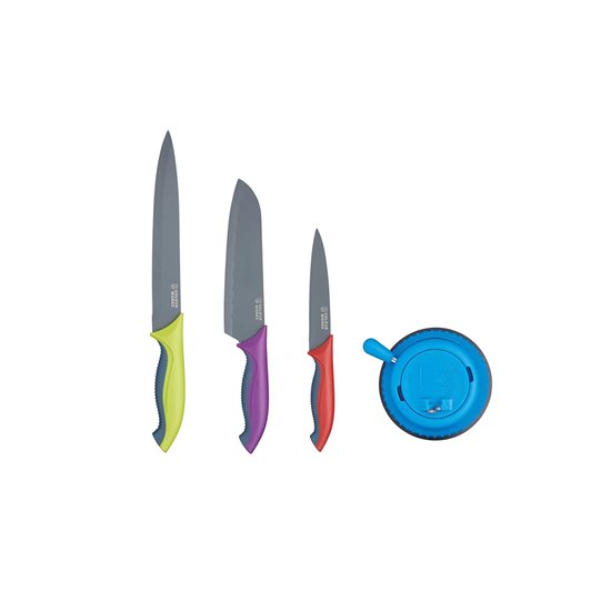 3 veitsen setti, teroitusvälineellä, ruostumaton teräs - Kitchen Craft