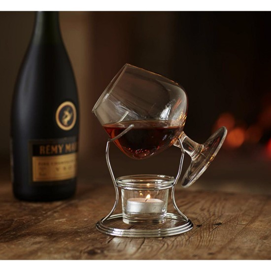Držiak s pohárom na brandy, vyrobený zo skla, 350 ml - BarCraft
