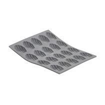 Silicone mold for mini-madlene, 20 pieces, 21 x 17.6 cm - "de Buyer" brand