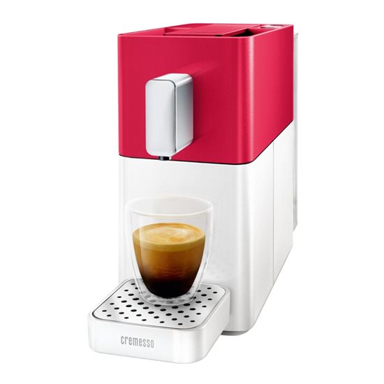 Kaffeemaschine "Easy Heart Red-Shell White" - Cremesso