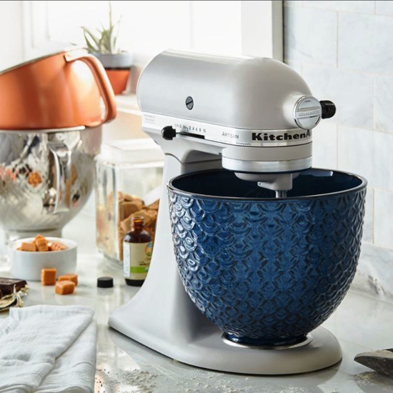 Ceramic bowl, 4.7L, Mermaid Lace, Blue - KitchenAid