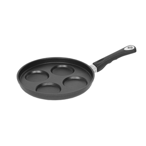 Pancake / blinis pan, aluminum, 26 cm, height 1 cm - AMT Gastroguss