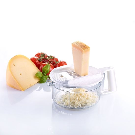 Mini manuel foodprocessor, rødt håndtag - Westmark