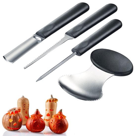 Set 4 pezzi "Halloween" per intagliare zucche - Westmark