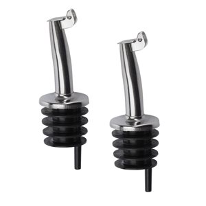Set of 2 free flow bottle pourer spouts, stainless steel - Westmark