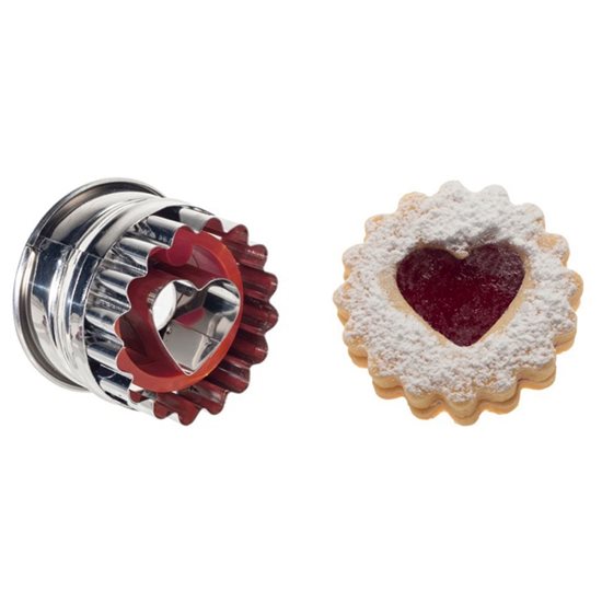 Heart-shaped Linzer biscuit cutter, 5 cm - Westmark 