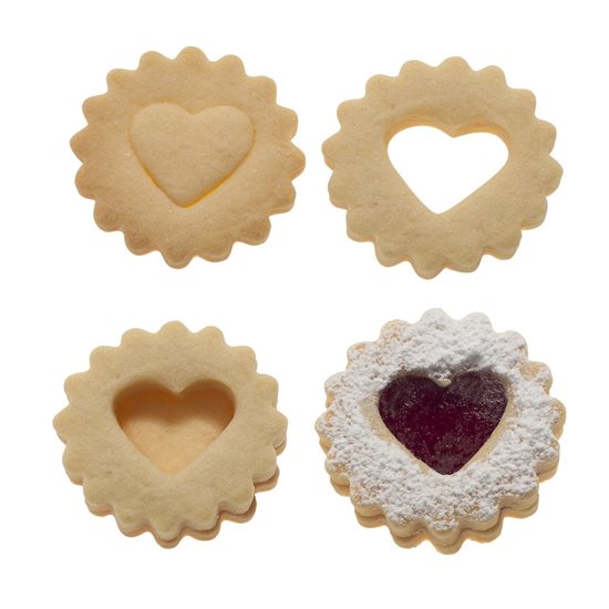 Heart-shaped Linzer biscuit cutter, 5 cm - Westmark 