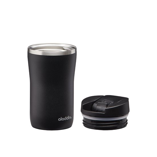 Stainless steel Cafe Thermavac thermo-insulating mug, 250 ml, Lava Black - Aladdin 