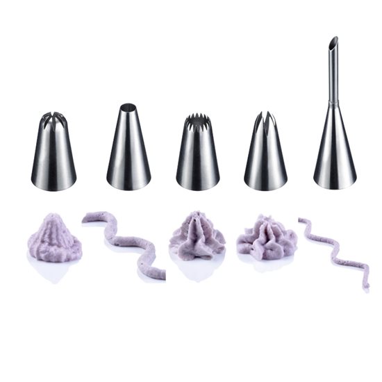 Pastry piping bag with 5 nozzles - Westmark