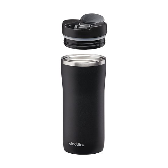 Stainless steel Mocca Thermavac thermo-insulating mug, 350 ml, Lava Black - Aladdin 