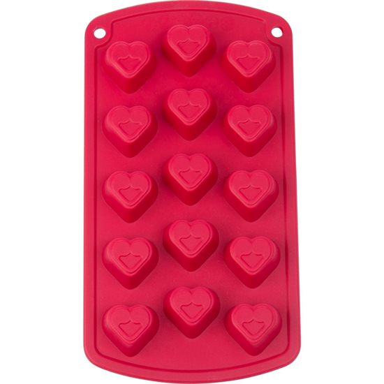 Silicone mould for 15 candies, heart-shaped - Westmark