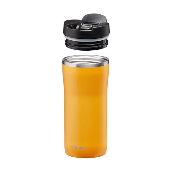 Stainless steel Mocca Thermavac thermo-insulating mug, 350 ml, Sun Yellow - Aladdin 