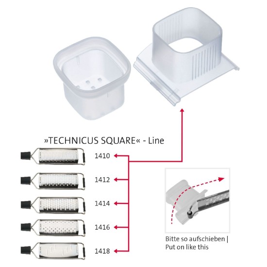 Dispositivo para proteger sua mão durante o processo de raspagem, Technicus Square - Westmark 