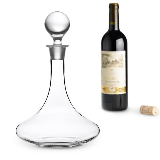 Decanter, déanta as gloine, 750 ml, 'Capitaine' - Peugeot