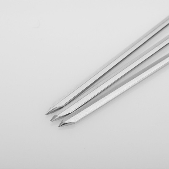 Set of 3 stainless steel skewers, 37 cm - Westmark