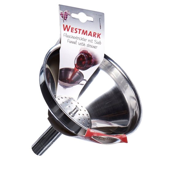 Stainless steel funnel with filter, 13 cm - Westmark