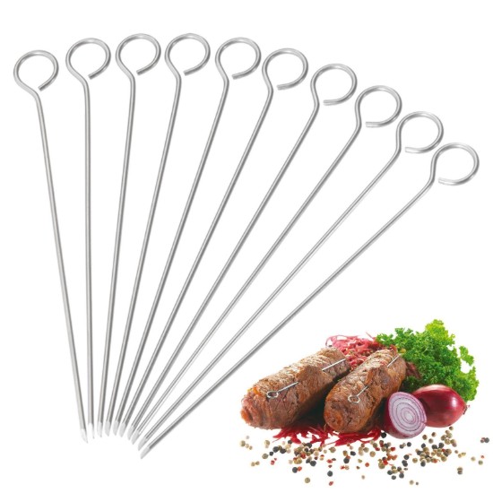 Set of 10 skewers for roulade, 10 cm, stainless steel - Westmark